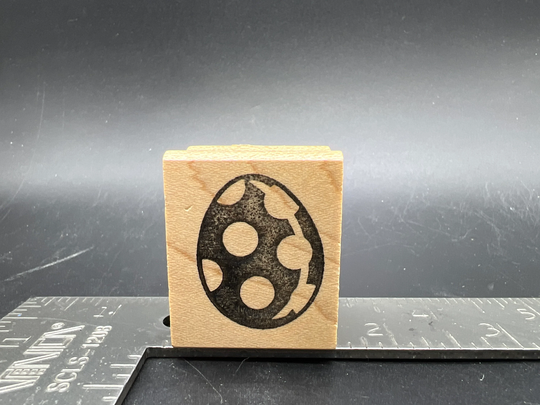 Polka Dot Easter Egg Rubber Stamp Used View All Photos