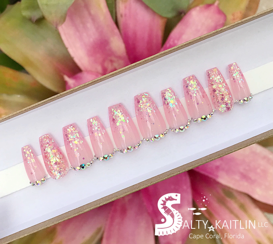 Birthday Bling Gel Press On Nails