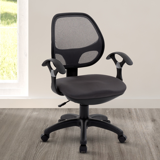 GZMR Black Midback Mesh Task Office Chair
