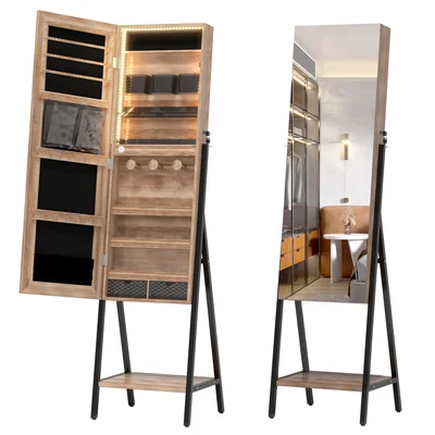 Kenefic 16.3'' Wide Jewelry Armoire with Mirror