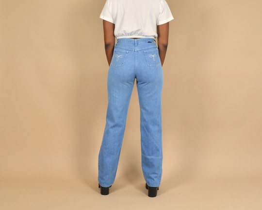 70S Light Wash Vintage Denim Jeans