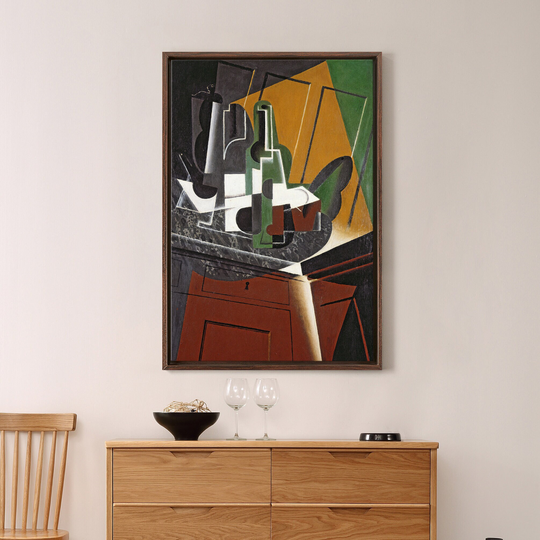 Juan Gris, The Sideboard, 1917 Oil On Plywood Photograph, Abstract Wall Art, Large Art, Framed Art, Canvas Canvas, M2686