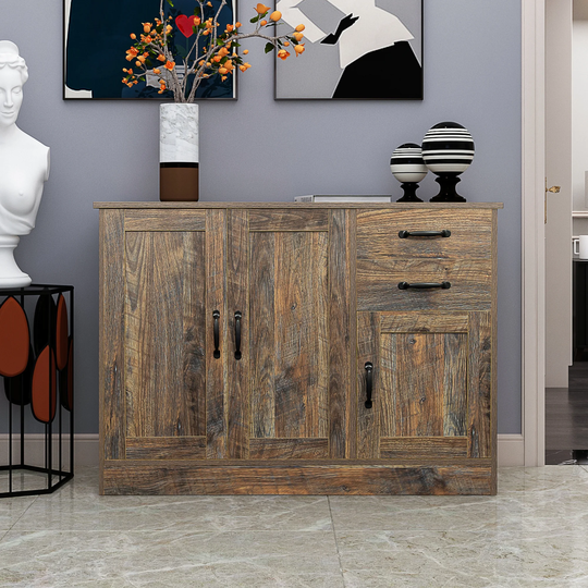 Nestfair Modern Wood Buffet Sideboard Console Table with 2 doors