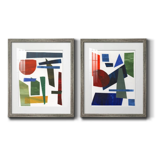 Colorful Shapes II Premium Framed Print - Ready to Hang