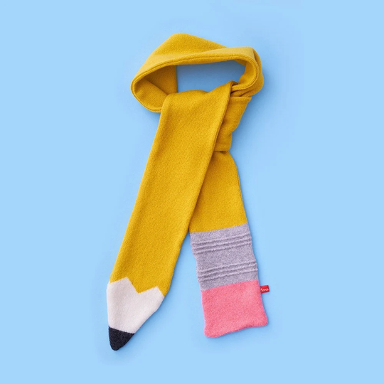 Lambswool Mustard Pencil Scarf - in Stock