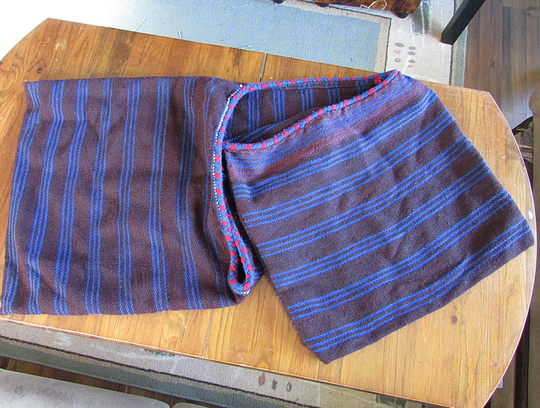 Vintage Saddle Bag, Handmade Ethnic Bulgarian Handwoven Wool Horses Rustic Donkey Bag