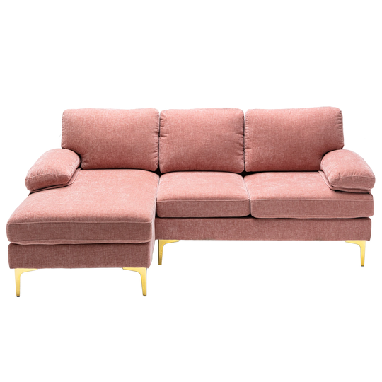 European Accent sofa /Living room sofa sectional sofa, with Tufted back and Pillow Top Arms, Assembly Required