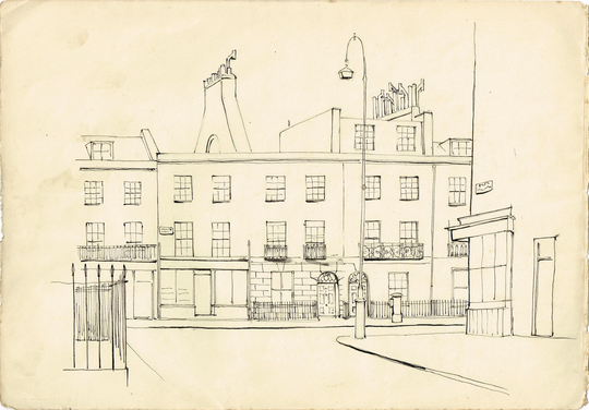 Job Lot Of 5 Vintage Original Pencil Pen Scribble/Sketch Drawings Pictures For Scrapbooking, Journal Making, Craft Projects