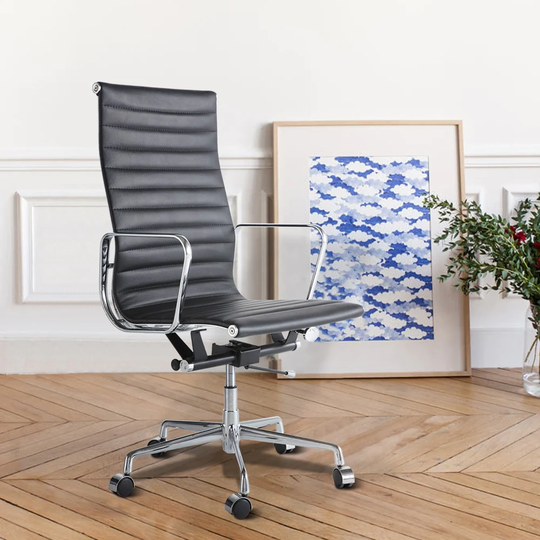 TiramisuBest PU leather alloy base high back office chair
