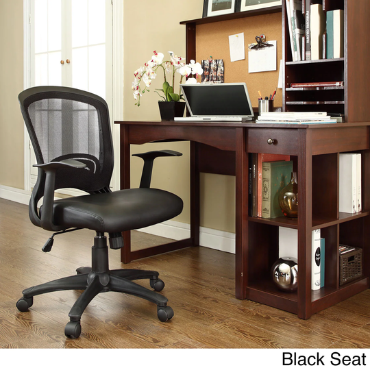 Pulse Mesh Office Chair with Adjustable Black Vinyl Seat