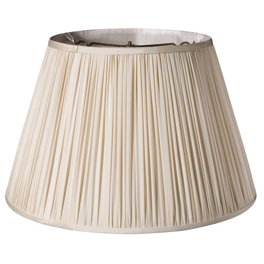Cloth & Wire Slant Pencil Pleat Softback Lampshade with Washer Fitter, Magnolia