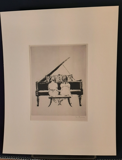 Margery Ryerson | American 1886-1989 "March Of The Toys", Drypoint, 1942, Signed in Pencil | Free Shipping