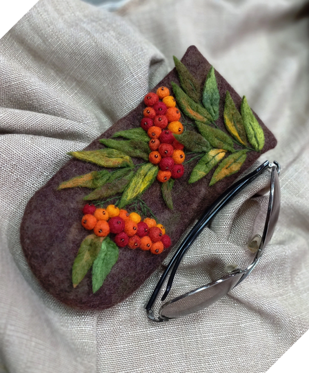 Felted Glasses Case Gift For Teens Pencil Case Glasses Holder Accessories Eyewear Sleeve Sunglass Handmade Cover