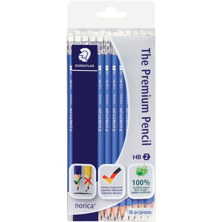 Staedtler norica Vinyl Eraser No. 2 Wooden Pencils