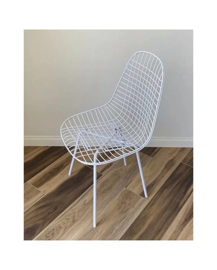 Mid Century Modern 1950S Charles Eames 1st Generation X-Base Wire Chair Vintage