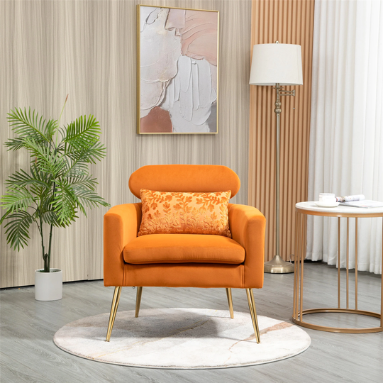 Living Room Chaise Lounge Chair /Accent Chair Velvet Armchair
