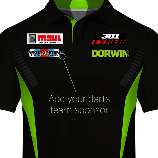 Darts Team Sponsor Transfer For Shirts, Shirt, Iron On Sponsor, Decal, Transfer, Add To Shirt
