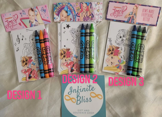 Jojo Siwa Coloring Packs | Pages Party Favor Crayola Crayons