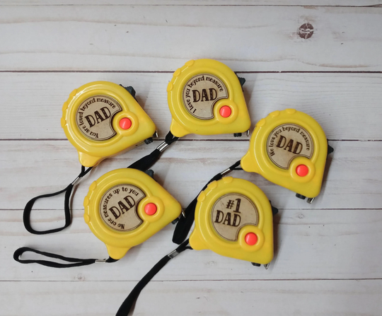 Father's Day Tape Measure- Gift - #1 Dad Love Beyond Measure Laser Engraved