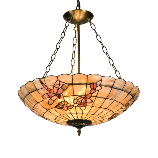 3-light Sea Shell Inverted Pendant