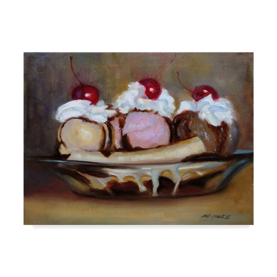 Hall Groat Ii 'Banana Split' Canvas Art - Multi-color