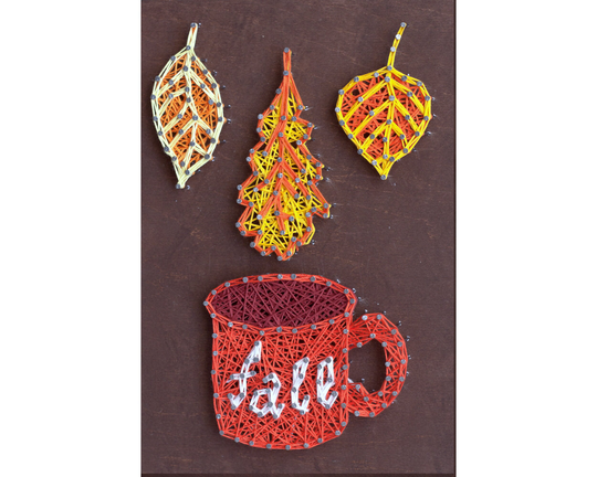 string Art Diy Kit "Leaf Fall" Diy, Abris Art. Creative Kit
