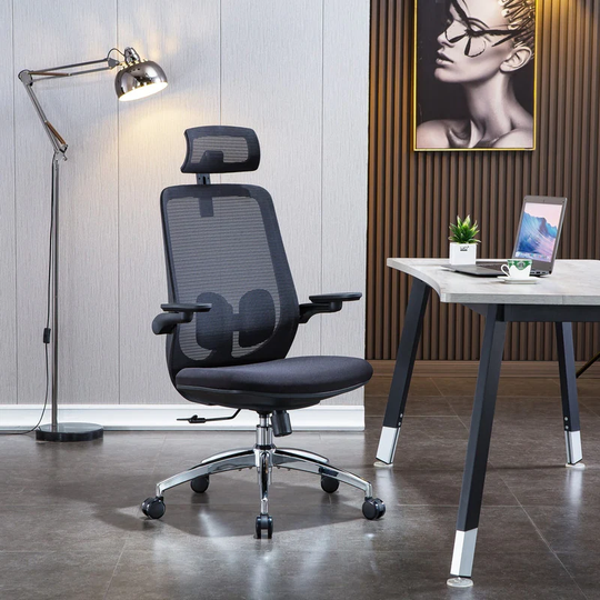 Premium Mesh Office Chair With Adjustable Headrest