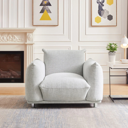 Modern Lazy Chair Accent Armchair Upholstered-Single Sofa Chair