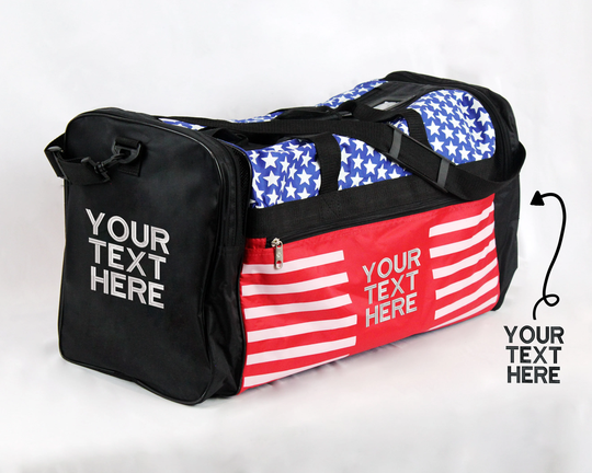 Custom Embroidery USA Flag Bag/Martial Arts Bags Taekwondo Sparring Gear Karate Equipment Duffle