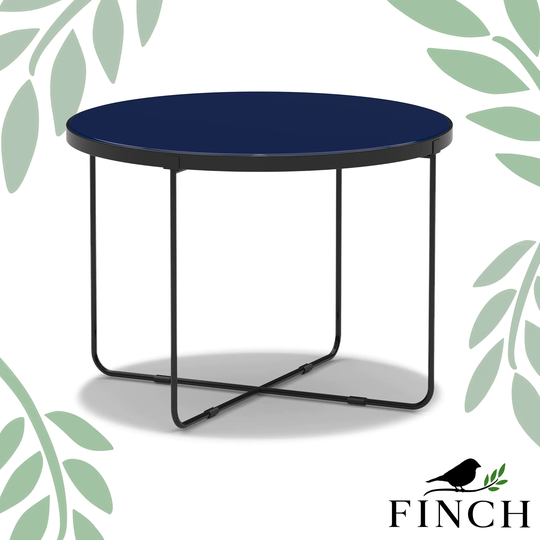 Finch Thomas Round Coffee Table, Blue