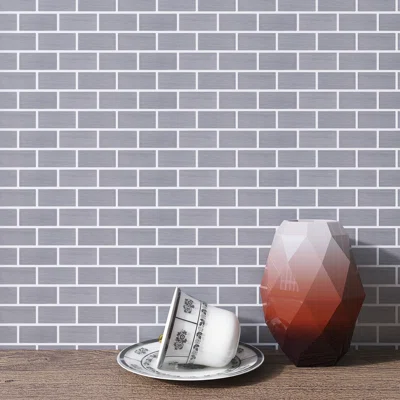 1" x 2" Metal Brick Joint Mosaic Wall Tile