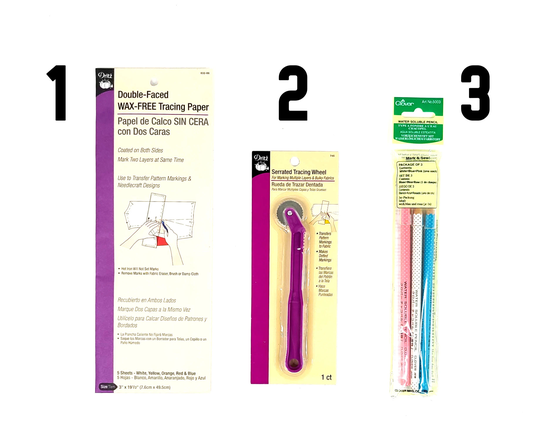 Tracing Papers - Wheel Water Soluble Marking Pencils Sewing Supplies Quilting Notions