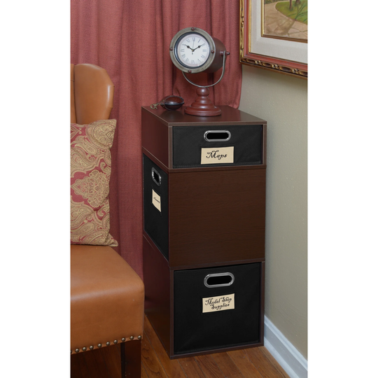 Noble Connect Storage Set- 2 Full Cubes/1 Half Cube- Truffle