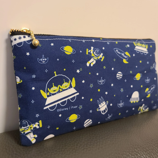 Handmade Toy Story Pouch Pencil Case Bag Multipurpose Cosmetic Toiletry Travel Alien Buzz Lightyear Handmade Gift