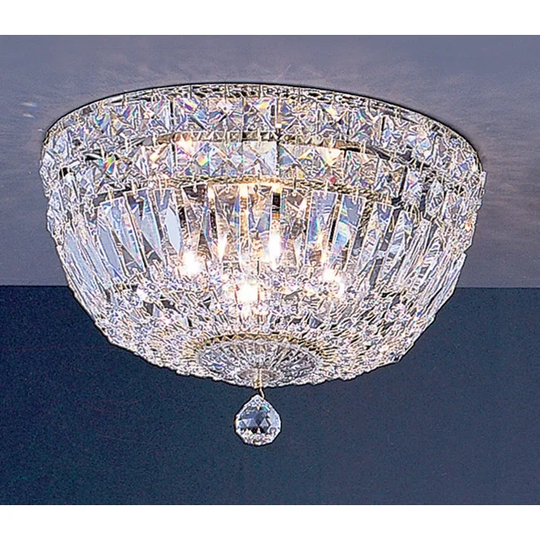 Classic Lighting 7" Crystal Flushmount from the Empress Collection