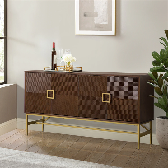 Dietmanns Modern Sideboard with Carved Details