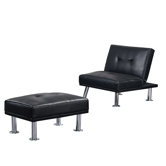 Modern Single Sofa Bed with Ottoman