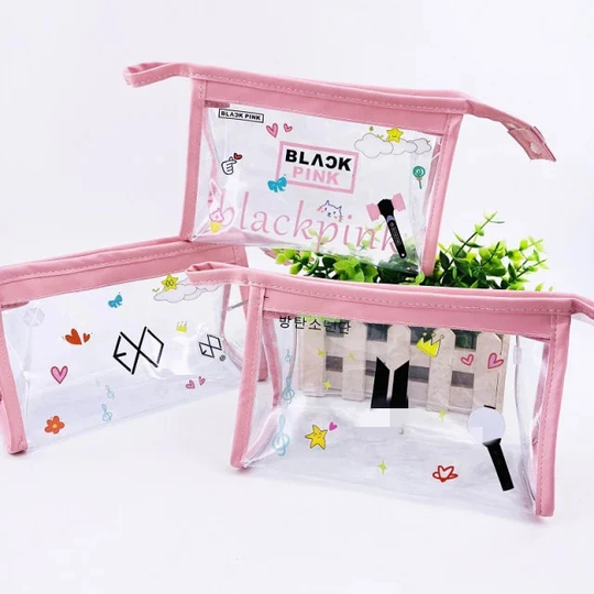 Kpop Stationary Bag Pencil Case Pouch Makeup Bag. Bts