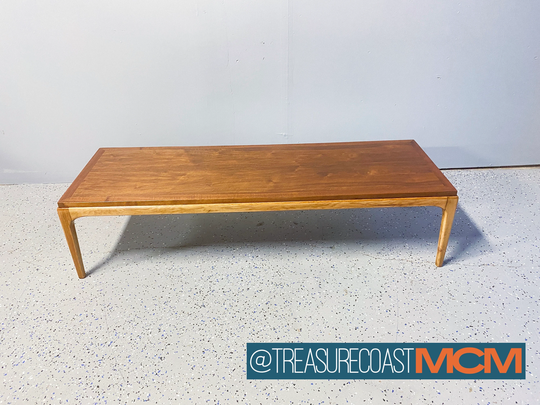 Mid Century Lane Rhythm Coffee Table/Mcm Walnut Rectangle Vintage Boho Wood Shipping Not Included