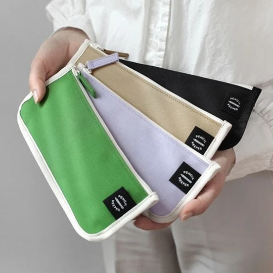 Pencil Keeper/Pen Case Pouch Zipper Bag Makeup Office, School Supplies