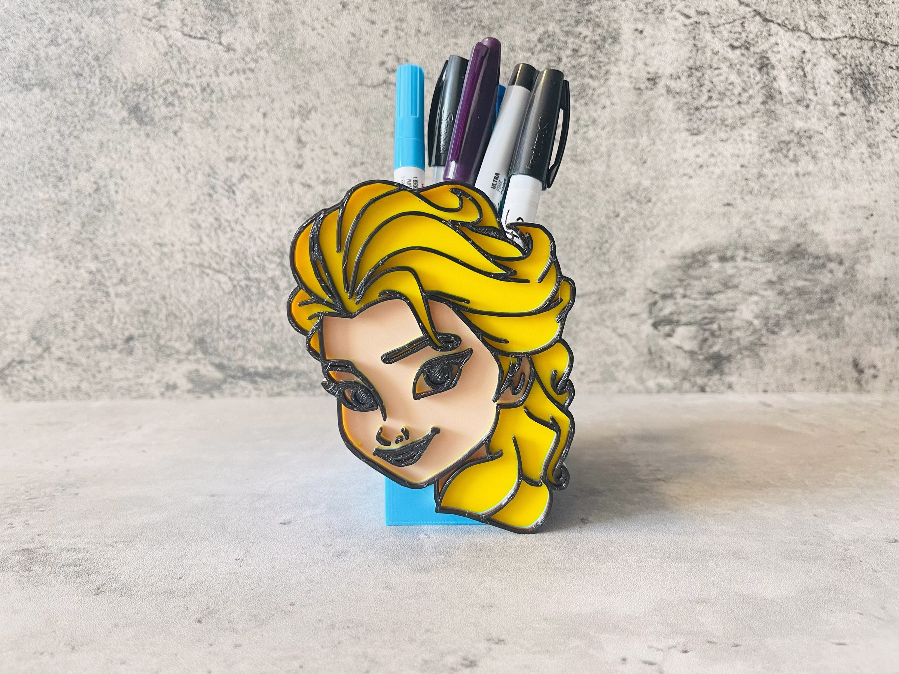 Pen & Pencil Holder | Elsa Makeup Brush Frozen Marker Case