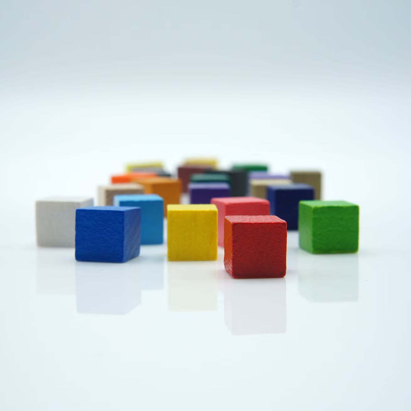 10mm Cube Wooden [23 Colors] 25/64 Inch Token To Board Games/Pnp