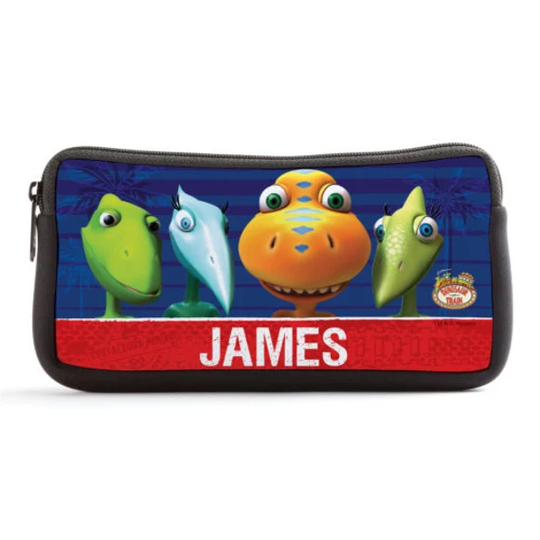 Dinosaur Train & Friends Pencil Case, Personalized Customized Kids Pencils Pouch, Back To School Supplies