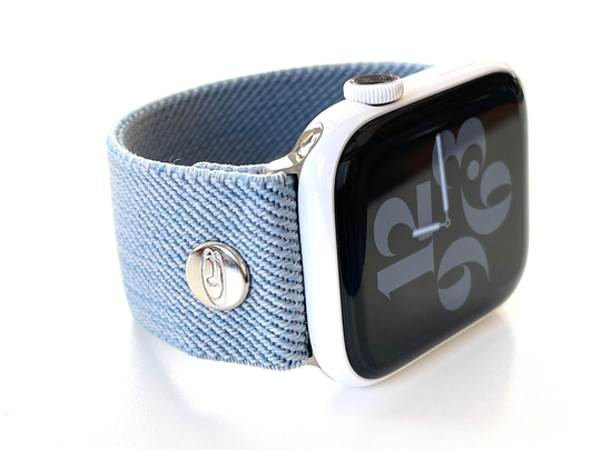 Apple Elastic Stretch Watch Band Blue Jean Baby