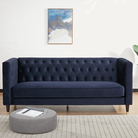 Fallon Velvet 3-Seater Sofa
