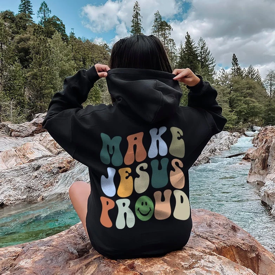 Make Jesus Proud Rainbow Hoodie