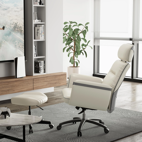 Eureka Leather Executive Office Chair Adjustable Ergonomic Home Sofa Chair