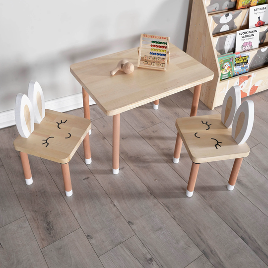 Weaning Table Set, Kids Desk & Chair, Montessori Furniture, Furniture