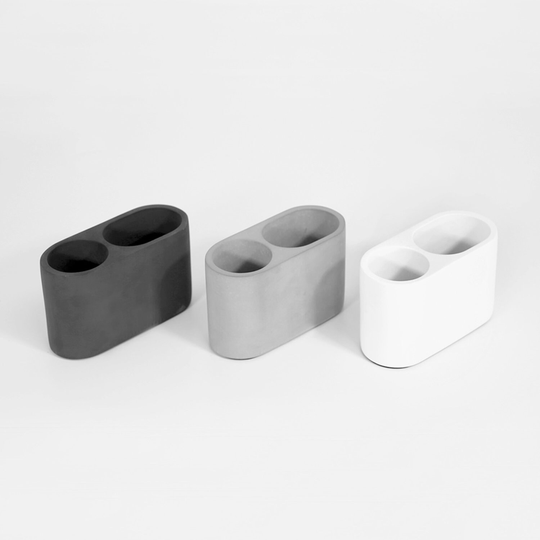 Contemporary Concrete Pen & Pencil Cup | Office Desk Accessories Minimalist Home Décor Back To Office Accessories Gifts