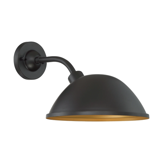 South Street 1-Light Sconce with Dark Bronze and Gold Finish